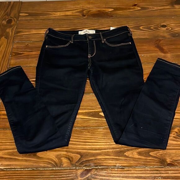 NWOT Hollister Low arise Dark Wash Skinny Jeans Leggings - Picture 1 of 6